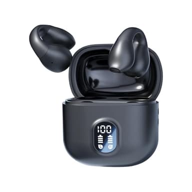 Open Ear Kopfhörer kabellos Bluetooth Sport Clip on Wireless Ohrclip Ohrclip-Bluetooth-Headset Air Bone Conduction Headphones Earphones Luftleitung Knochenschall Kopfhörer für Joggen Laufen Radfahren