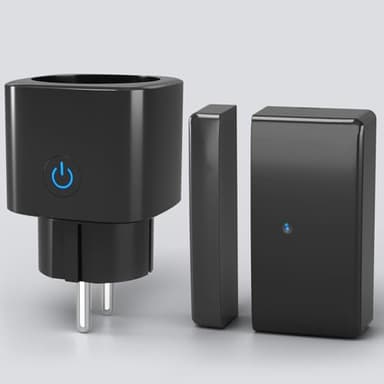 Epochglo Fensterkontaktschalter für Dunstabzugshaube, Funk Abluftsteuerung, Fensterschalter, Fenster Kontaktschalter für Kamin, Schwarz