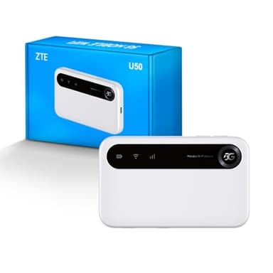 ZTE U50 Tragbarer WiFi-Hotspot 5G mit entsperrtem SIM-Steckplatz, kostengünstiger 5G-Modem-Router für 32 Heim-/Geschäftsgeräte, 5G und 4G+, AX1800 WiFi 6, bis zu 32 Geräte