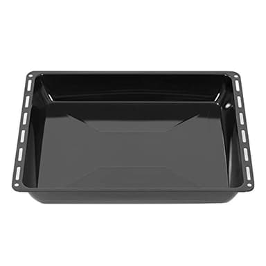 ICQN Backblech 422 x 370 x 45 mm, Emailliert Fettpfanne für Backofen und Herd, Passend für ELECTROLUX, AEG, IKEA, ZANUSSI, JUNO, ZOPPAS Kratzfest & Rostfrei, 42,2x37x4,5 cm