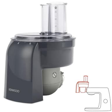 Kenwood KAX400PL Würfelschneider - Zubehör für Kenwood Küchenmaschinen, geeignet für alle Chef Maschinen, Grau