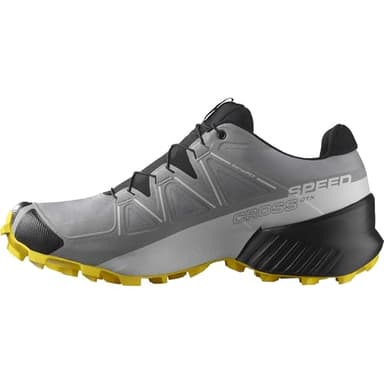 Salomon Herren Speedcross Gore-tex Trailrunning-Schuhe, Sharkskin Black Lemon, 44 EU