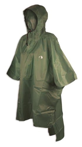 Tatonka Poncho 2 (M-L) - Wasserdichtes Regencape mit Kapuze und Schnürzug - Inklusive Beutel - Größe M - L (cub)