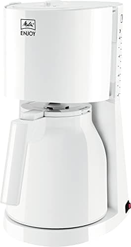 Melitta Enjoy - Filterkaffeemaschine - mit Thermokanne - Tropfstopp - 8 Tassen - Weiß (1017-05)