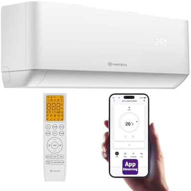 HANTECH H-PRO Multi Split Klimaanlage in verschiedenen Farben und Stärken (Inneneinheit weiß, 24000 BTU)