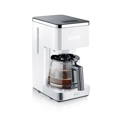 GRAEF. Filterkaffeemaschine FK401EU mit Glaskanne, weiß