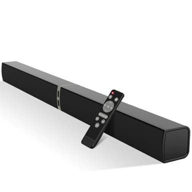 HoYLluDLL 2.0-Kanal Soundbar für TV Geräte, 32 Zoll Teilbare 2-in-1-Soundbar Bluetooth Sound Bar mit 3 EQ-Modi und 3D Surround Sound, TV Lautsprecher Soundbars mit ARC/Optical/Aux, KY2020D
