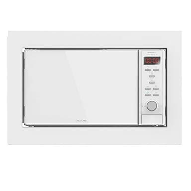 Cecotec Einbau-Mikrowelle Digital GrandHeat 2350 Built-In White, 900W, Integrierbar, 23L, Grill, 9 Programme, Quick Start, Timer, Automatischer Start, Auftaumodus, optimale Ergebnisse
