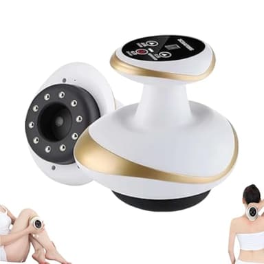 Vacuvia Massage 4-in-1 Massagegerät gegen Cellulite - Vakuum & Gua Sha Elektrisch, Straffere Haut & Bessere Durchblutung, Tiefenmassage mit Wärme, Für Ganzkörper Anwendung Zuhause (Weiß)