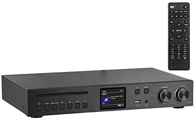 VR-Radio Radio Receiver: WLAN-HiFi-Receiver, Internetradio, DAB+ & UKW, CD, Bluetooth, USB, 60W (HiFi Tuner, Digitaler WLAN Tuner, Audioverstärker)