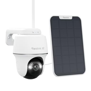 Reolink Erste 4K Solar Überwachungskamera Aussen Akku, Argus PT Ultra + Solarpanel, 2,4&5GHz WiFi, Standalone, Solar WLAN Kamera Outdoor mit 8MP UHD Farbnachtsicht, KI-Erkennung, Keine Monatsgebühr