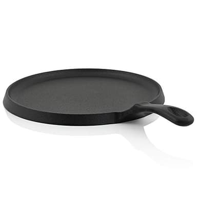 BBQ-Toro Crêpes Pfanne aus Gusseisen I Ø 26 cm Pfannkuchenpfanne für Grill I schwarz I bereits eingebrannt I Pancake Pan für Pfannkuchen I Grillpfanne