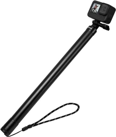 TELESIN 118 Zoll Ultra Langer Ausziehbarer Carbon Selfie Stick für GoPro Hero 13/12/11/10/9/8/7,DJI Osmo Action 4/3, Insta 360 X4/X3, Leichtes Ausziehbares Handstativ für Gopro/DJI/Insta 360 (300 cm)