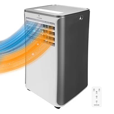 Cecotec Tragbare Klimaanlage mit Fernbedienung und Wärmepumpe ForceClima 9400. 9000 BTU, LED-Display, 5 Modi, Entfeuchtungsfunktion, Abdeckung 25 m²