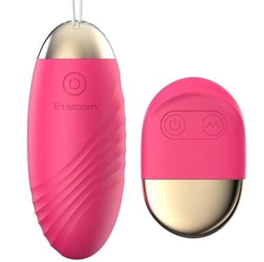 Bullet Vibrator Trustown Vaginal Vibrating Egg Fernbedienung für G-Punkt Klitoris Stimulation Premium Soft Silikon 10 Vibrationsmodi Wiederaufladbar Adult Sex Toys für Frauen und Paare