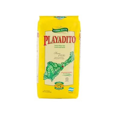 Playadito Yerba Mate Tee Tradicional 1 kg, Original aus Argentinien mit Stängel, sanfter Geschmack