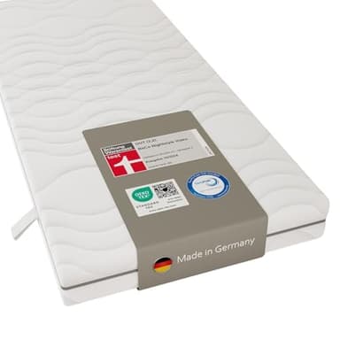 Sleepneo Nightstyle Visko Matratze 80x200 Höhe 18cm, 7-Zonen Viscoschaummatratze H2, Öko-Tex Zertifiziert, Made in Germany