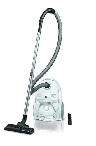 Rowenta Compact Power Staubsauger mit Beutel, Niedriger Energieverbrauch, 900 Watt, 3 Liter Staubbeutel, Langes Kabel, Weiß, RO3927EA
