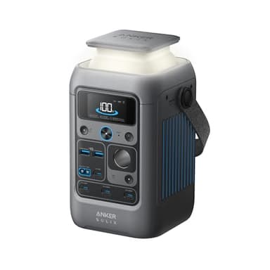 Anker SOLIX C300 DC Powerbank Powerstation, 288Wh Akku für mehrere Geräte, LiFePO4 Akku, 300W Solargenerator, Für Camping, Draußen, Reisen, Notfälle (Netzteil Nicht im Lieferumfang)
