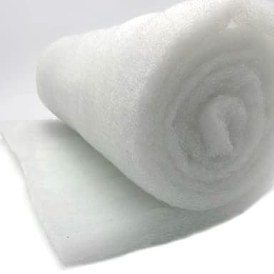 Polsterwatte Volumenvlies 150g/m², 1,60 m breit x 2,50 lang, ca. 15 mm dick, 4 m², 100% Polyester, waschbar, Produktklasse 1, Patchworkvlies, Polstervlies, Meterware (150 Gramm)