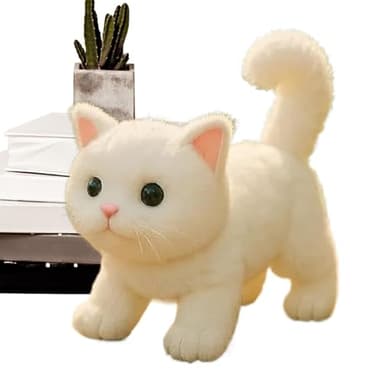 Realistische Roboter Katze - Lebensechtes Katzen Stofftier,Geschenkideen Für Kinder Erwachsene Familie Freunde Büro Zum Valentinstag Danksagung