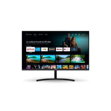 SPC Smart Monitor 27 – Monitor Android TV 27" Full-HD, integrierte Lautsprecher, Mobilfunkverbindung, ultraflaches Design, Fernbedienung, Zugang zu Streaming-Inhalten (Netflix, Prime Video, YouTube)