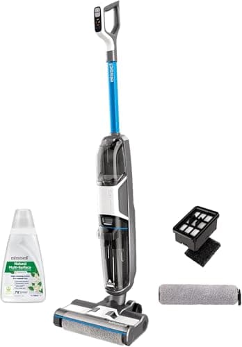 BISSELL CrossWave HF3, Kabelloser Nass Trockensauger, Saugen & Wischen in Einem, Leichtgewichtiger Nasssauger, Saugwisher mit 25 Minuten Laufzeit, Waschsauger, Wischsauger, Nur für Harte Böden, 3598N