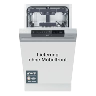 Gorenje GI 561D 10 S Integrierbarer Geschirrspüler / 45cm / 5 Programme/ Vollständiger Überlaufschutz / 11 Maßgedecke / Automatische Türöffnung / Multifunktionaler Unterkorb, Einbau, Edelstahl, Silber