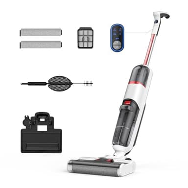 Vozascly Kabelloser Staubsauger mit Wischfunktion, 3-in-1 Nass Trockensauger Akku, Intelligenter Saugwischer für Hartböden & Teppiche, Leicht & Selbstreinigend, Ideal für Tierhaare