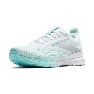 BROOKS Damen Trace 4 Sneaker, Bright White/Limpet/Black, 39 EU