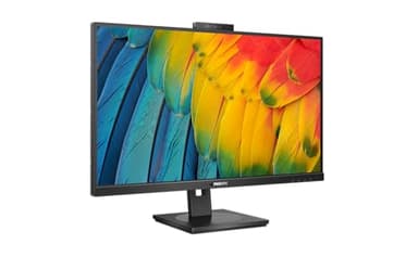 Philips 27B1U5601H - 27 Zoll QHD Monitor, 5 MP Webcam, höhenverstellbar, Lautsprecher (2560x1440, 75 Hz, HDMI, DisplayPort, USB-C, RJ45, USB Hub) schwarz