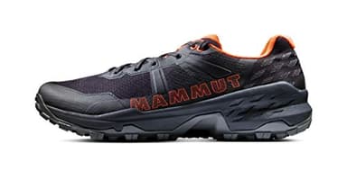 Mammut Sertig II Low GTX Men | Wanderschuhe für Herren, Outdoor Schuhe, Wasserdichte Sportschuhe, Gore-Tex Trekkingschuhe, Leichte Bergschuhe, Für Sport & Hiking | Black-Vibrant Orange, 8
