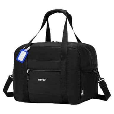SPAHER Handgepäck Tasche 40x30x25 Eurowings Faltbare Reisetasche Flugzeug Groß 30L Weekender Damen Herren Travel Duffle Bag Wasserdicht Carry On Luggage Bag Sporttasche Handtaschen