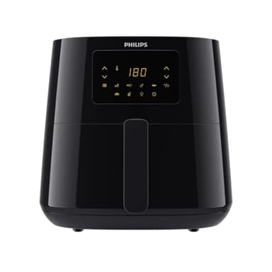 Philips Essential Airfryer XL - 6.2L, Fritteuse ohne Öl, Rapid Air Heißlufttechnologie, Touchscreen, NutriU App mit Rezepten, 2000 W, ‎15 x 15 x 14 cm, Schwarz (HD9270/90)