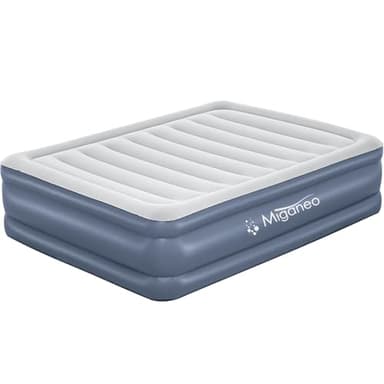 Miganeo Premium Luftbett | XL 203 x 152 x 51 cm | | integrierte Elektropumpe | antimikrobielle Oberfläche | bis 300 kg