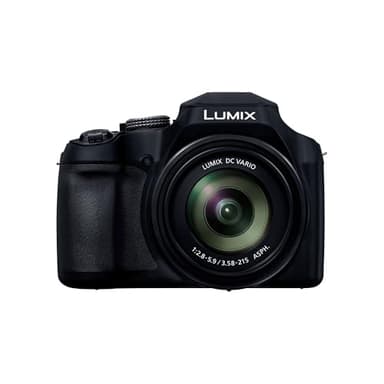 Panasonic Lumix DC-FZ82DE-K Bridgekamera mit 20-1200 mm F2.8-5.9 Objektiv, 18,1 MP, 4K Video & Foto, OLED Live-View-Sucher, LCD-Touchscreen, USB-C, Schwarz