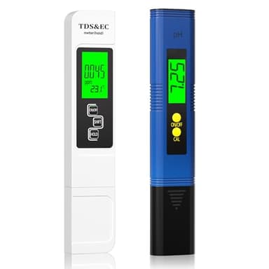 RUNBO 4-in-1 pH Messgerät Wasser – pH/TDS/EC/Temperatur Messgerät für Aquarium, Pool, Trinkwasser