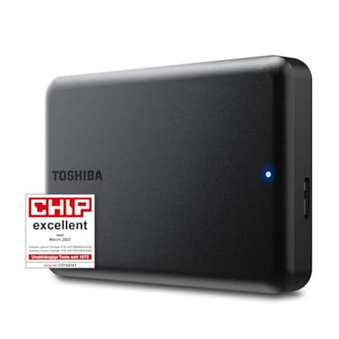 TOSHIBA Canvio Partner 4TB Portable 2.5'' Externe Festplatte, USB 3.2, Mac & Windows kompatibel. Xbox, PS4, PS5 (HDTB540EK3CB)