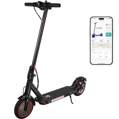 8,5 Zoll Elektroroller, 10,4 Ah Klasse A Akku, 3 Geschwindigkeitsmodi, 15-21 Meilen Reichweite & 120 kg Traglast mit Handyhalterung & Autoschloss, Elektro Scooter mit straßenzulassung