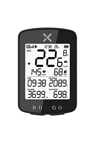 XOSS G+ Gen2 GPS Fahrradcomputer, Drahtlose Fahrradtacho Synchronize Strava, IPX7 Wasserdichter, Fahrradcomputer kabellos Kompatibel mit ANT+, Fahrrad tacho 2.2 Zoll HD mit Hintergrundbeleuchtung