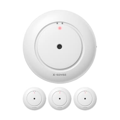 X-Sense Wi-Fi Wassermelder mit Batterie, Wassersensor IP66, WLAN-Wassersensor, EIN Zubehörteil für das SWS54-Wassersensor-Kit, Einzelverpackung, Modell SWS51, 3 Stück