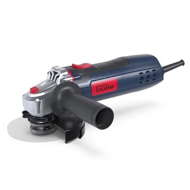 Güde Winkelschleifer WS 125-900 (900 W, Leerlaufdrehzahl 12000 1/min, Sicherheitsschalter, flaches Metallgetriebegehäuse, Spindelarretierung, Zusatzhandgriff, ohne Scheibe, Test GUT - SEHR GUT)
