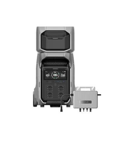 EcoFlow Delta Pro 3 tragbare Powerstation 4096Wh mit Zusatzakku, 0% VAT WLAN Stream Mikrowechselrichter 800W, 4000W AC Ausgängen, erweiterbar auf 12kWh, für Zuhause, Stromausfall, Reise, Camping