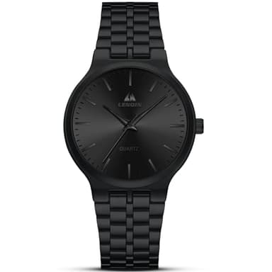 LN LENQIN Uhren Herren Edelstahl für Männer Damenuhren Klassische Analog Quarz Uhr Wasserdicht Armbanduhr Herren Unisex Uhr