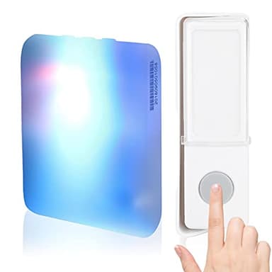Drahtlose Türklingel 7-Farben-LED-Blitzknopf Türklingel IP44 Regensicheres Türklingel-Kit mit 32 Melodien 5 Lautstärken (weiß)
