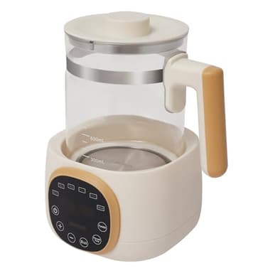 Flaschenwärmer Baby Wasserkocher Baby Formula Kettle Warmwasserspender mit Temperatureinstellung 72 Stunden Thermostat 1.3 L Weiß