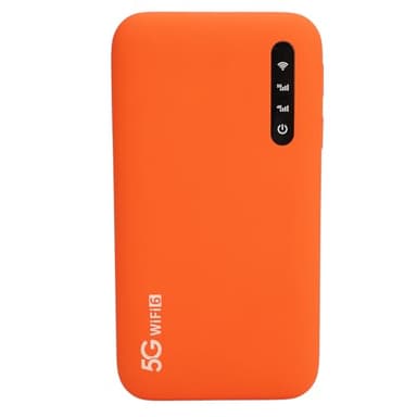 5G WiFi6 Mobiler Hotspot, Tragbarer Mobiler Hotspot Router, 5G Mobilfunk Router mit SIM Kartensteckplatz, 16 Angeschlossene Geräte, 6100mAh, Tragbares WLAN Gerät für Unterwegs