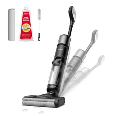 Ultenic Nass Trockensauger Akku All in 1, 50 Min Laufzeit, Selbstreinigungsfunktion, Kantenreinigungsbürste, Staubsauger mit Wischfunktion Für Hartböden, Intelligente Schmutzerkennung, Sprachansagen