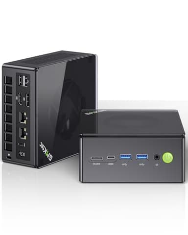 GMKtec AMD Ryzen 7 Gaming Mini PC 8845HS (8K/16T, bis zu 5,1 GHz) K8 Plus 32 GB DDR5 RAM 1 TB SSD, Mini Computer Oculink/Dual NIC 2,5G/WiFi 6/BT5.2/HDMI 2.1/USB4/USB3.22 + USB2.02.