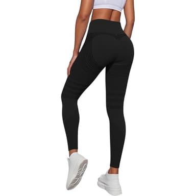 Evelline Kompression Premium Leggings – 3D Anti-Cellulite Design, Figurformend für Bauch/Taille/Po (DE/NL/SE/PL, Alphanumerisch, M, Regular, Regular, Schwarz)